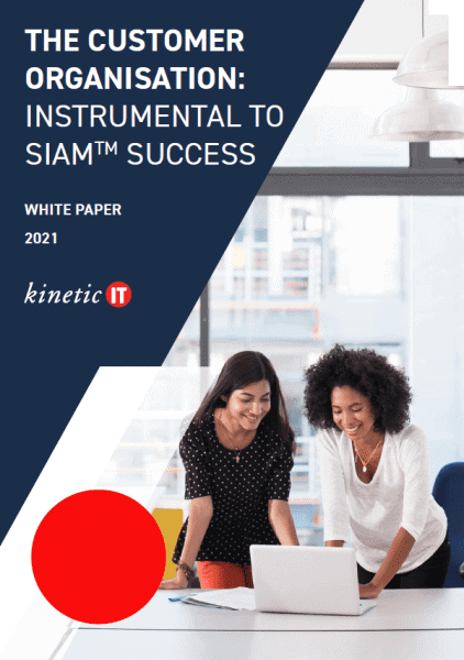 The customer organisation: Instrumental to SIAM success whitepaper cover