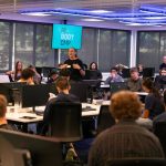 Students and mentors at the AFP re_B00TCMP cyber security event